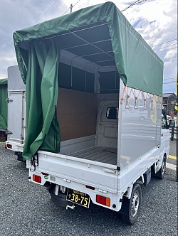 NT100クリッパートラック　パネル幌　リアカーテン