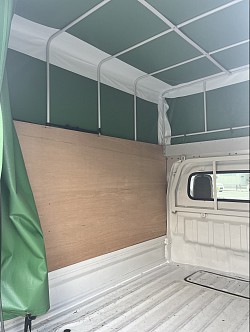 NT100クリッパートラック　パネル幌　リアカーテン　荷室